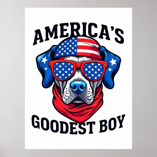 Affiche America’s Goodest Boy Dog (Devant)