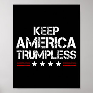 Affiche America Trumpless - Drôle Anti Trump Mens & ; W