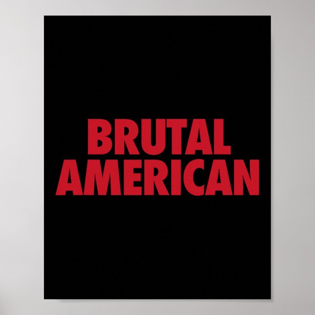 Affiche Américain brutal  (Devant)