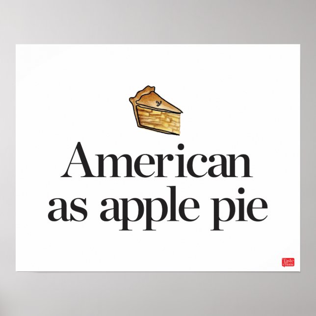 Affiche Américain comme tarte à la pomme (Devant)