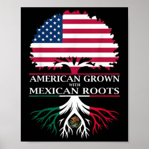 Affiche Américain cultivé avec des racines mexicaines