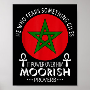Affiche Américain Mauresque Qui Craindre Soin Maures Islam