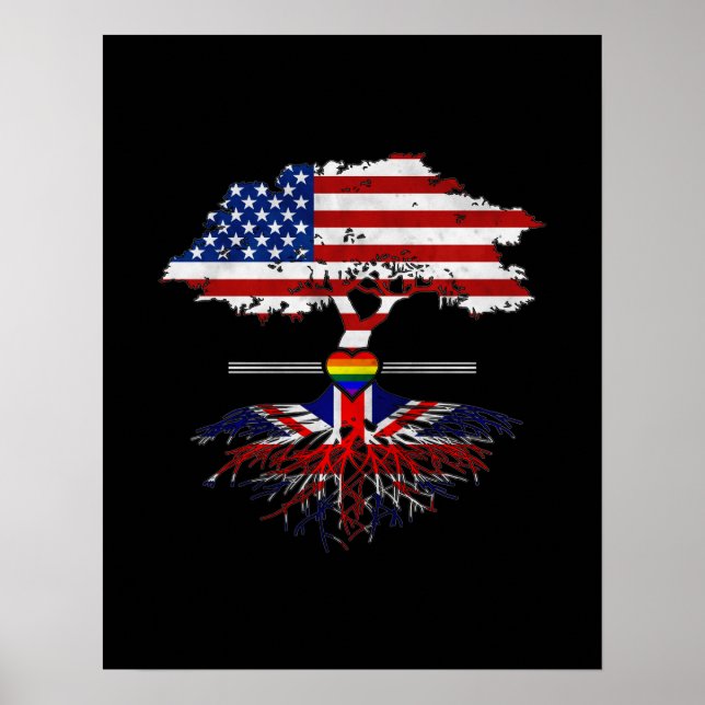 Affiche American Cultivé Britanniques Racines Gay Heart LG (Devant)