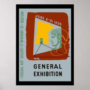 Affiche American Design Exhibit Boston