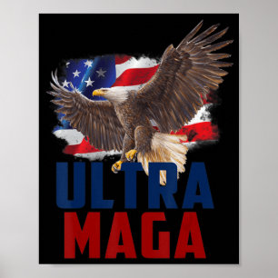 Affiche American Eagle Patriotique Fête des pères Ultra MA
