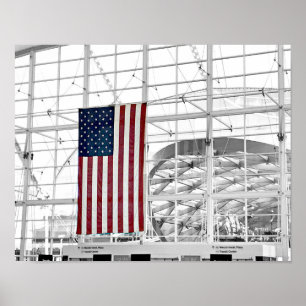 Affiche American Flag Architectural Denver Airport Art USA