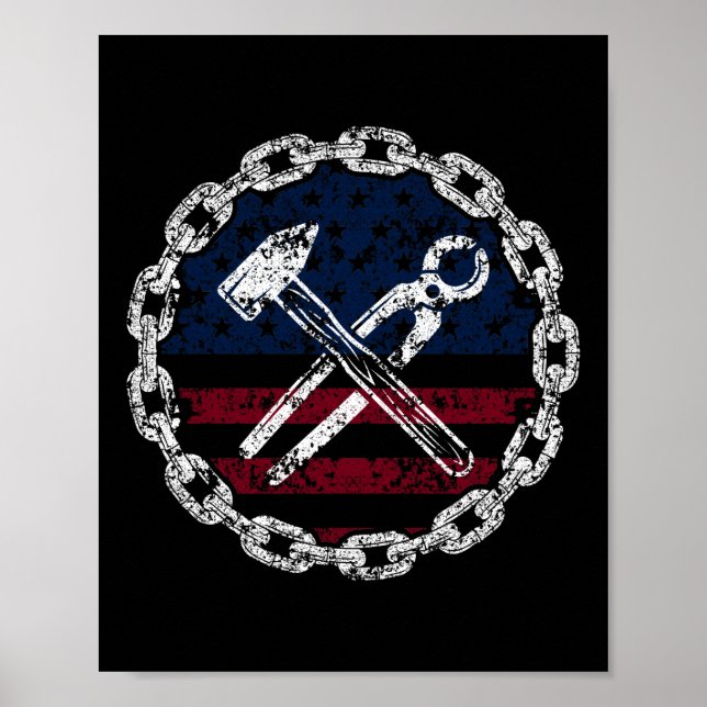 Affiche American Flag Irving et outils (Devant)