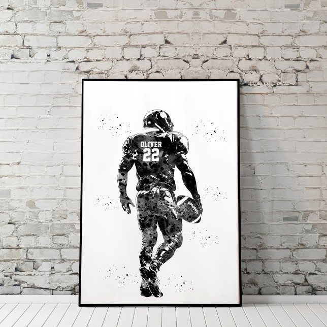 Affiche American Football Player (Créateur téléchargé)