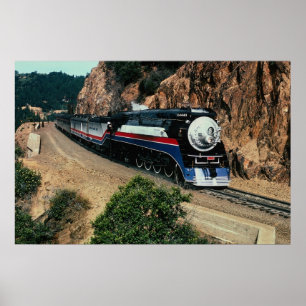 Affiche American Freedom Train 4449 à Cape Horn, Californi