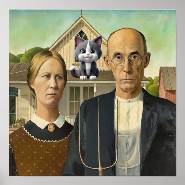 Affiche American Gothic —art (Devant)