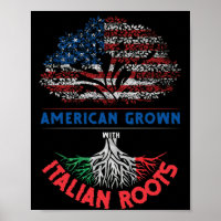 American Gros Italien Racines USA Drapeau Venezuel