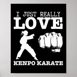 Affiche American Kenpo Girl Coach J'Aime Vraiment Kenpo