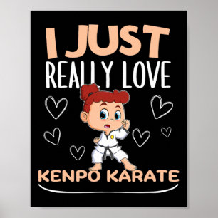 Affiche American Kenpo Girl Coach J'Aime Vraiment Kenpo