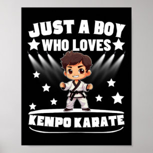 Affiche American Kenpo Juste Un Garçon Qui Aime Kenpo Kara