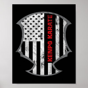 Affiche American Kenpo Karate Martial Artist Cadeau