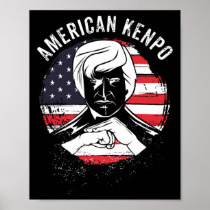 Affiche American Kenpo Karate Martial Arts Black Belt Dojo