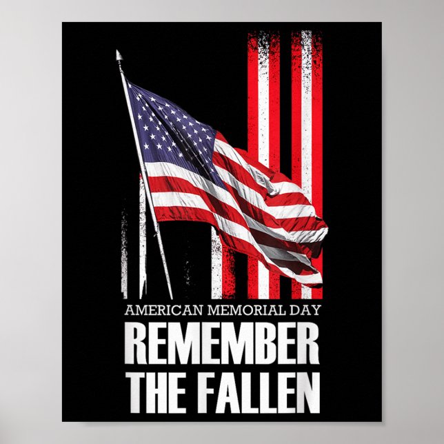Affiche American Memorial Day (Jour commémoratif américain (Devant)