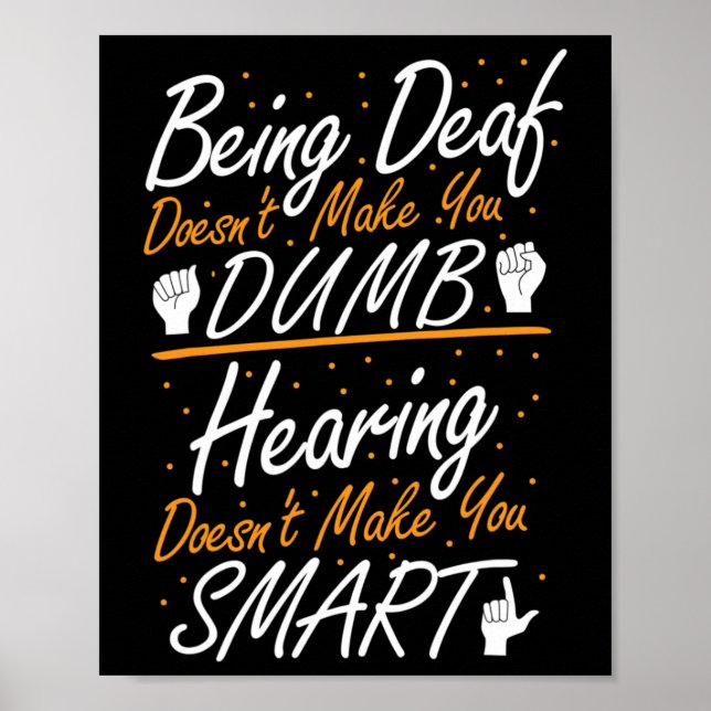 Affiche American Sign Language Awareness - Asl Deaf Pride (Devant)