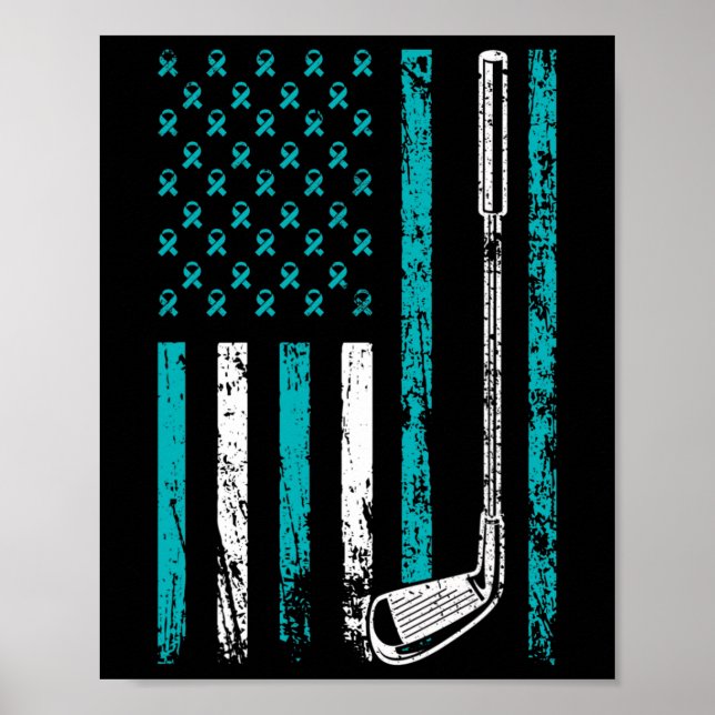 Affiche American Sports Drapeau Mois de sensibilisation au (Devant)