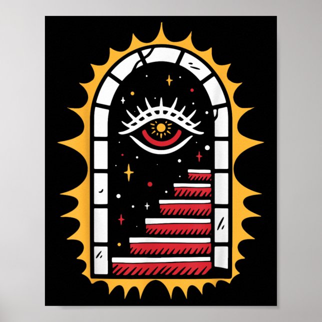 Affiche American traditionnel Old School Tattoo Flash Encr (Devant)