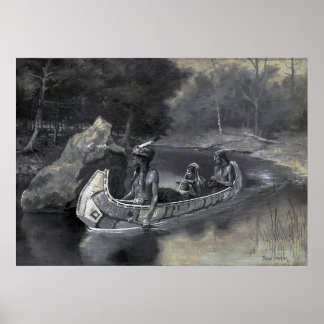 Affiche Amérindien : Histoire de Hiawatha guerrier et fian (Devant)