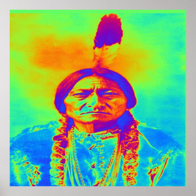 Affiche Amérindien Sitting Bull (Devant)