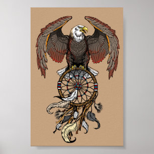 Affiche Amérindiens dreamcatcher