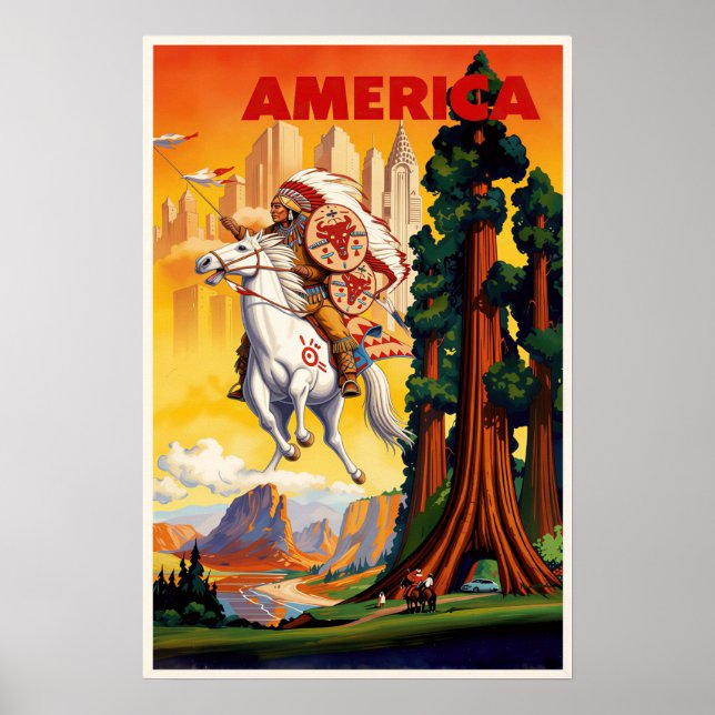 Affiche Amérique  (Devant)