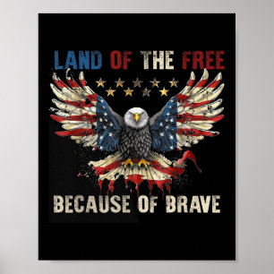 Affiche Amérique Aigle Patriotique Pays De La Liberté Parc