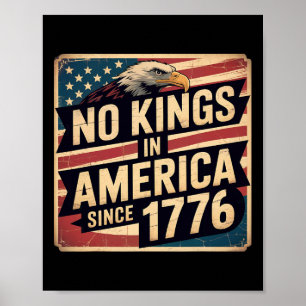 Affiche Amérique Drapeau 4 Juillet Décor Aucun Rois En Amé