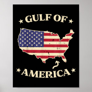 Affiche Amérique du golfe d'Amérique États-Unis Carte amér