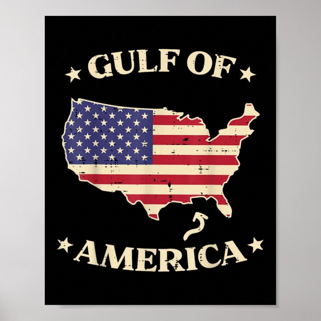 Affiche Amérique du golfe d'Amérique États-Unis Carte amér (Devant)