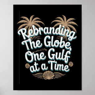 Affiche Amérique du Golfe Humour Trump Patriotique 2025 Pr