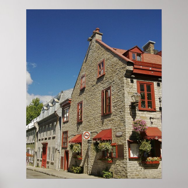 Affiche Amérique du Nord, Canada, Québec, Vieux-Québec. (Devant)