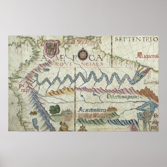 Affiche Amérique du Nord, détails du monde (Devant)