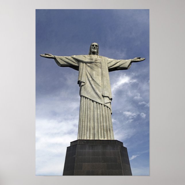 Affiche Amérique du Sud, Brésil, Rio de Janeiro. Christ (Devant)