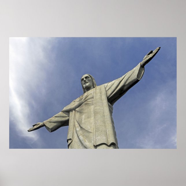 Affiche Amérique du Sud, Brésil, Rio de Janeiro. Christ 2 (Devant)