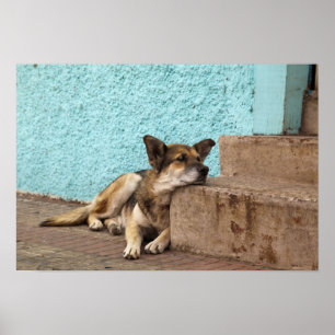 Affiche Amérique du Sud, Chili, Valparaiso. allemand