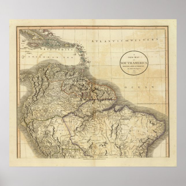 Affiche Amérique du Sud Nord (Devant)