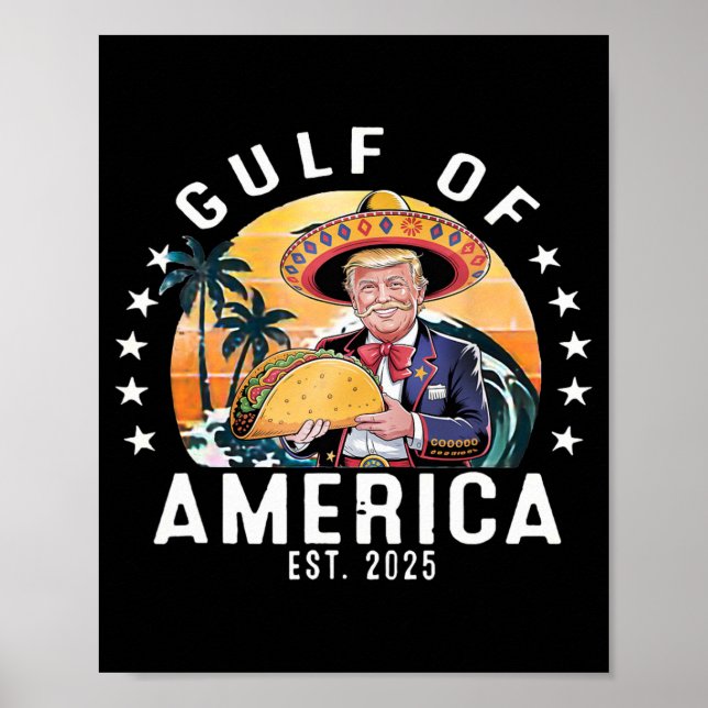Affiche Amérique Est 2025 Président Trump (Devant)