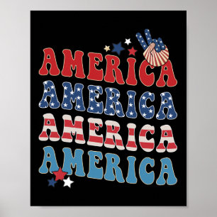 Affiche Amérique États-Unis Quatre Juillet 4ème Pour Homme