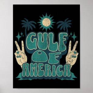 Affiche Amérique Golfe Trump Mexique États-Unis Trump