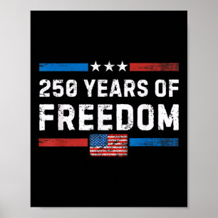 Affiche Amérique Semiquincentenaire Juillet 4 2026 250 Ans