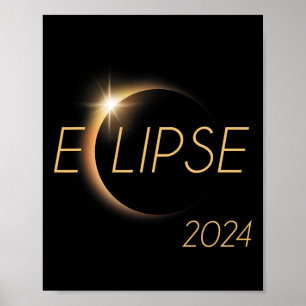 Affiche Amérique Totalité 04 08 24 Total Éclipse Solaire 2