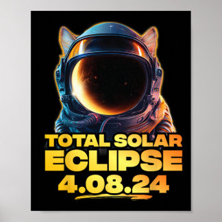 Affiche Amérique Totalité 4.08.24 Total Éclipse Solaire Ch