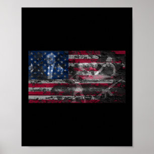 Affiche Amérique Trump 2a Armes Dieu Pays Bible Croix