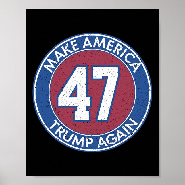 Affiche Amérique Trump 47 (Devant)
