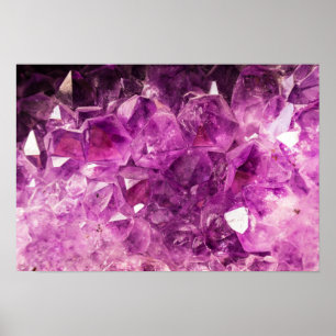 Affiche Améthyst Gemstone Image Shiny and Sparkly