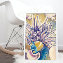 Amethyst Gemstone Imaginaire féministe Art Abstrai
