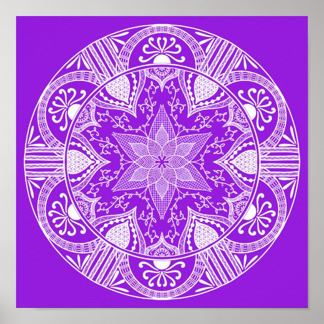 Affiche Amethyst Mandala (Devant)